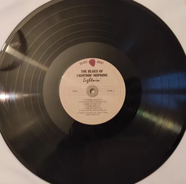Lightnin' Hopkins - The Blues Of Lightnin' Hopkins (LP, Album, Stereo) - фото №3