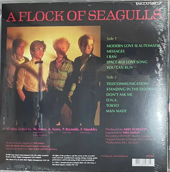 A Flock Of Seagulls - A Flock Of Seagulls (Orange, LP, Album, Reissue, Remastered, Stereo) - фото №2