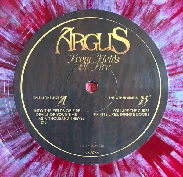 Argus - From Fields Of Fire (2 платівки, Червоний, Білий, Бризки, Альбом, Лимітоване) - фото №8