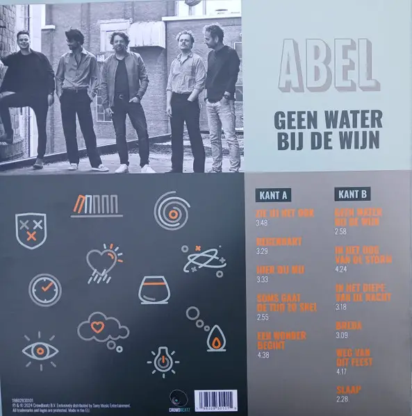Abel - Geen Water Bij De Wijn (LP, Album) - фото №2