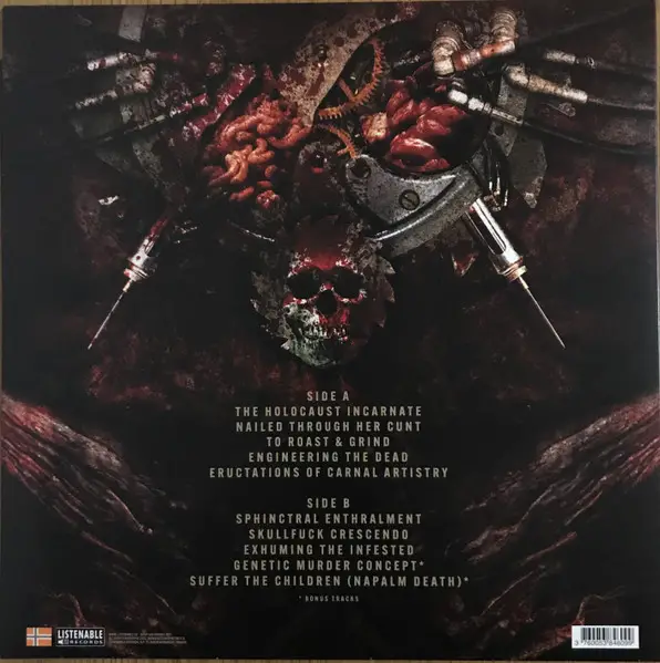 Aborted - Engineering The Dead  (Red, Transparent, LP, Album, Reissue) - фото №3