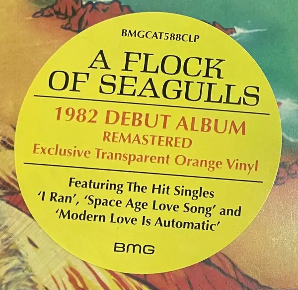 A Flock Of Seagulls - A Flock Of Seagulls (Orange, LP, Album, Reissue, Remastered, Stereo) - фото №8