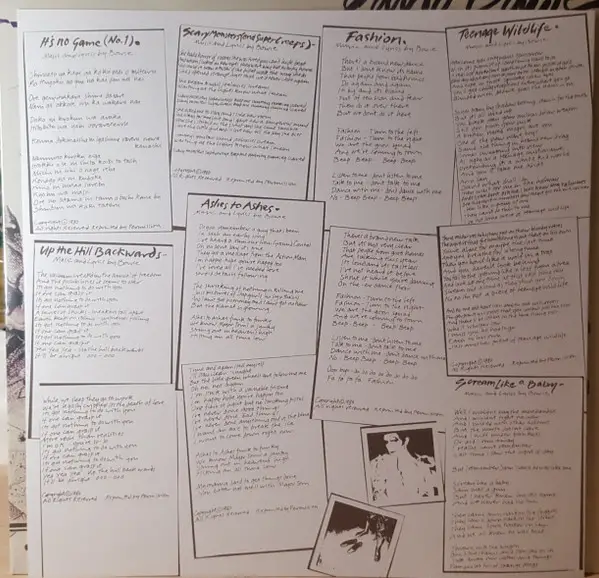 David Bowie - Scary Monsters (LP, Album, Reissue, Remastered, Stereo) - фото №6