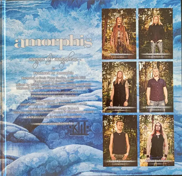 Amorphis - Magic & Mayhem - Tales From The Early Years (2 платівки, Синій, Альбом, Лимітоване, Перевидання) - фото №3