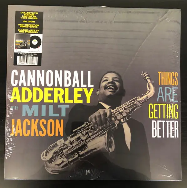 Cannonball Adderley & Milt Jackson - Things Are Getting Better (180g, Black, LP, Album, Remastered)