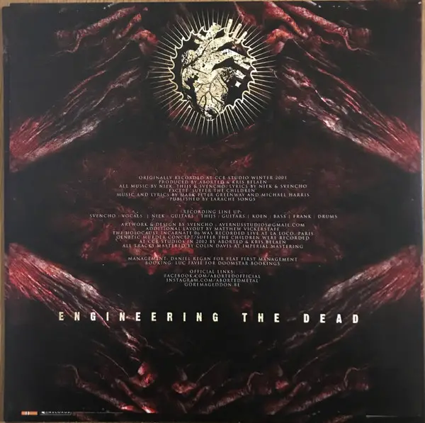 Aborted - Engineering The Dead  (Red, Transparent, LP, Album, Reissue) - фото №4