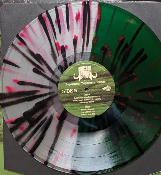 Acid Mammoth - Supersonic Megafauna Collision (Half, Transparent, Green, Black, Red, Splatter, LP, Album) - фото №7