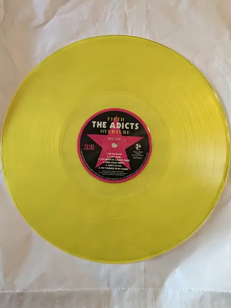 The Adicts - Fifth Overture (Yellow, LP, Album, Stereo) - фото №3