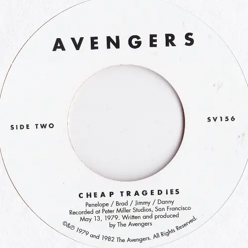 Avengers - The American In Me (Красный, Полупрозрачный, EP, Record Store Day, Лимитированое) - фото №4