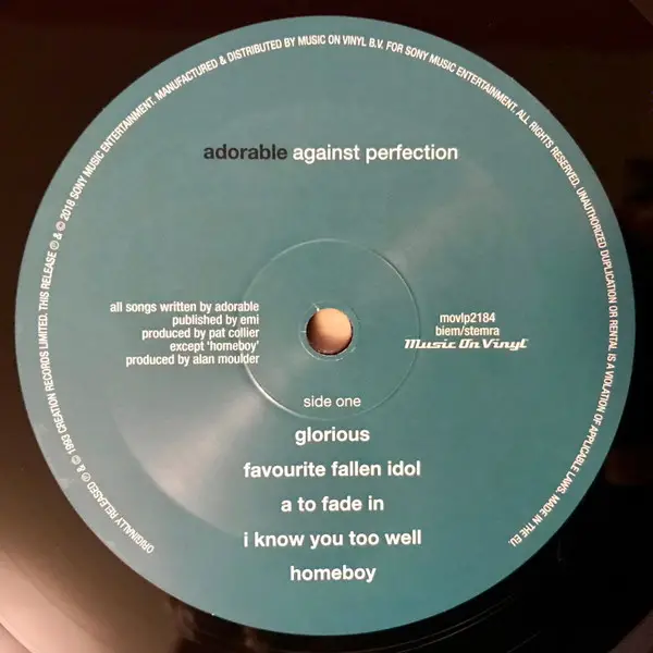 Adorable - Against Perfection (LP, Album, Reissue) - фото №6