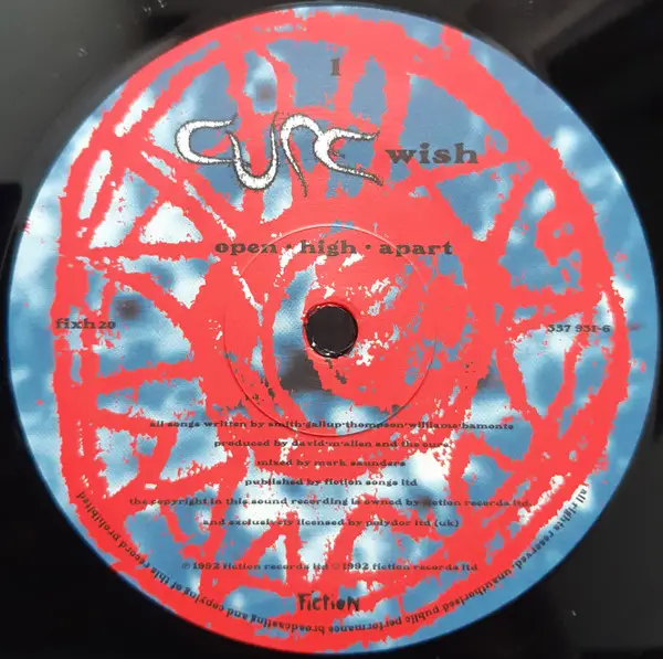 The Cure - Wish (2 платівки, Ювілейне видання до 30-річчя, 180 грам, Альбом, Перевидання, Ремастеринг) - фото №3