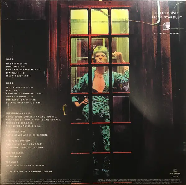 David Bowie - The Rise And Fall Of Ziggy Stardust And The Spiders From Mars (180g, LP, Album, Reissue, Remastered, Stereo) - фото №2