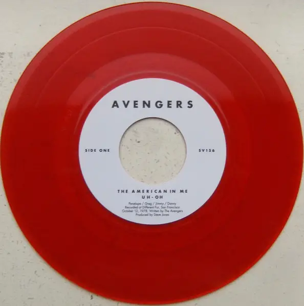 Avengers - The American In Me (Красный, Полупрозрачный, EP, Record Store Day, Лимитированое) - фото №3