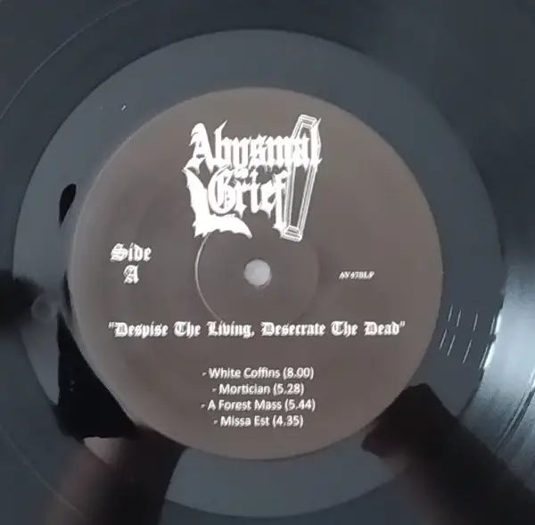 Abysmal Grief - Despise The Living, Desecrate The Dead (LP, Compilation) - фото №4