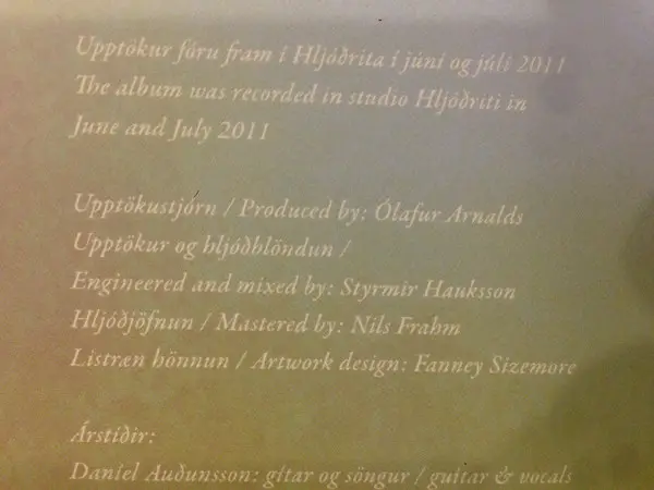 Árstíðir - Svefns Og Vöku Skil (Жёлтый, Красный, Чёрный, Альбом, Лимитированое, Переиздание) - фото №8