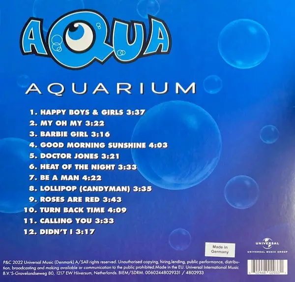 Aqua - Aquarium (Юбилейное издание на 25-летие, Альбом, Лимитированое, Переиздание) - фото №2