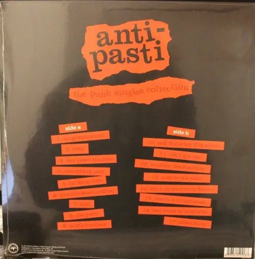 Anti-Pasti - The Punk Singles Collection (Раскладная обложка, Красный, Сборник) - фото №2