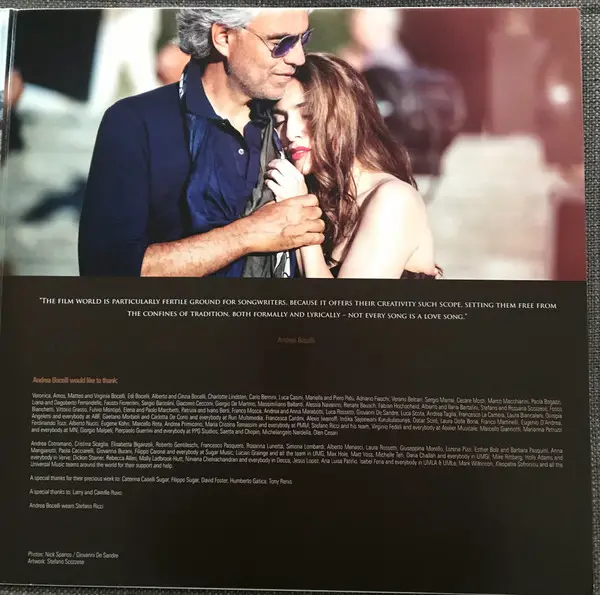 Andrea Bocelli - Cinema (Deluxe Edition) (2 платівки, 180 грам, Альбом, Лимітоване) - фото №4
