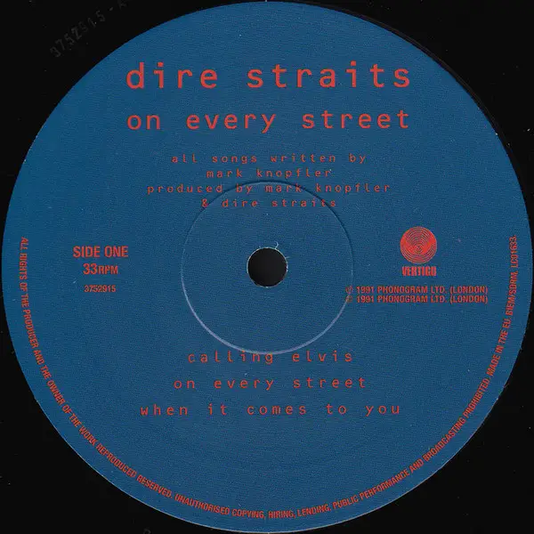 Dire Straits - On Every Street (2 пластинки, 180 грамм, Альбом, Переиздание, Ремастеринг) - фото №3