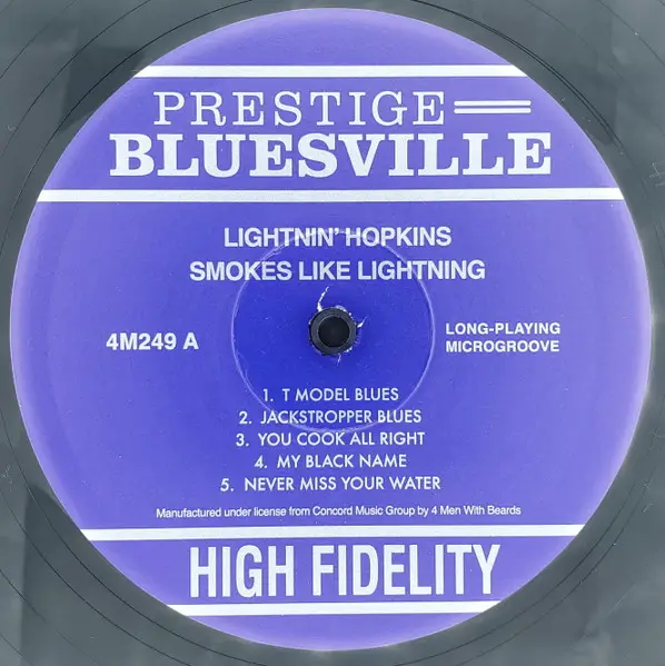 Lightnin' Hopkins - Smokes Like Lightning (LP, Album, Reissue) - фото №3