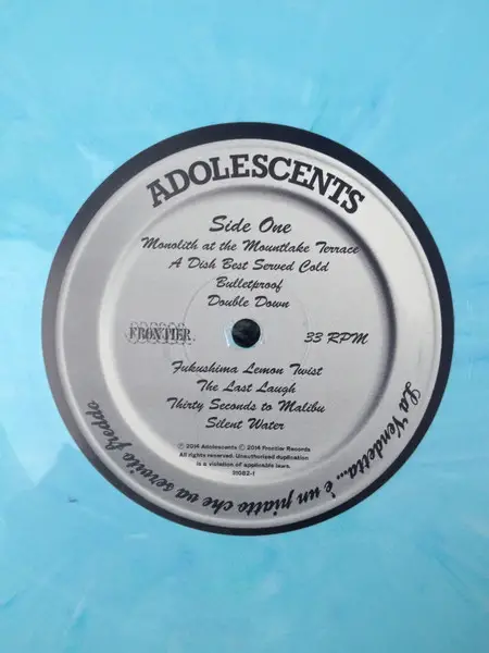 Adolescents - La Vendetta... (Blue, Marble, LP, Album) - фото №6