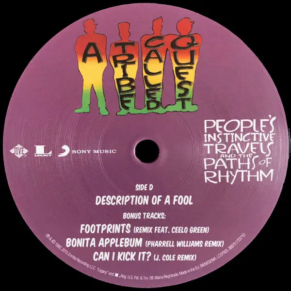A Tribe Called Quest - People's Instinctive Travels And The Paths Of Rhythm (2 платівки, Gatefold, LP, Album, Reissue, Remastered) - фото №7