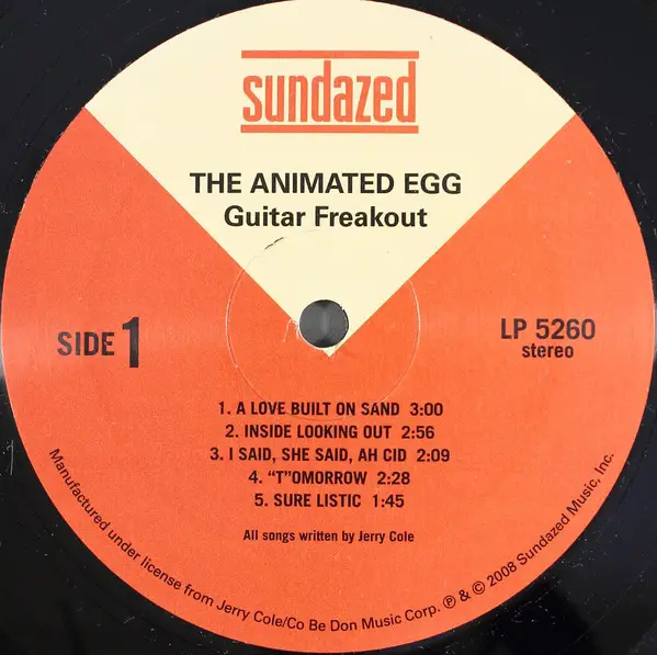 The Animated Egg - Guitar Freakout (2 платівки, Збірник) - фото №3