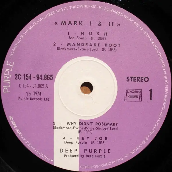 Deep Purple - Mark I & II (2 платівки, Gatefold, LP, Compilation) - фото №4