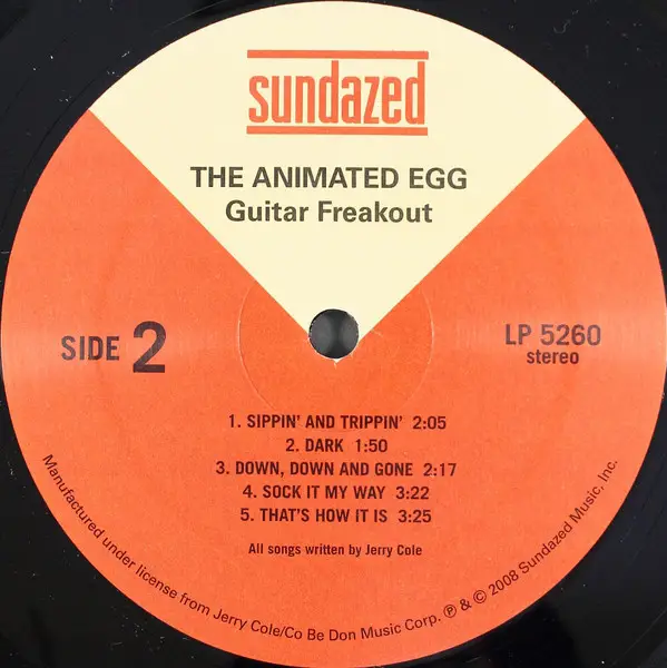 The Animated Egg - Guitar Freakout (2 платівки, Збірник) - фото №4