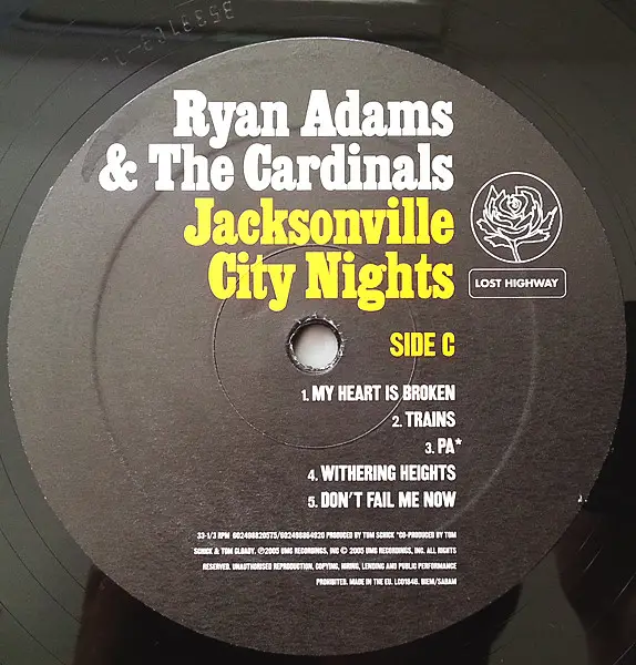 Ryan Adams & The Cardinals - Jacksonville City Nights (2 пластинки, LP, Album) - фото №10