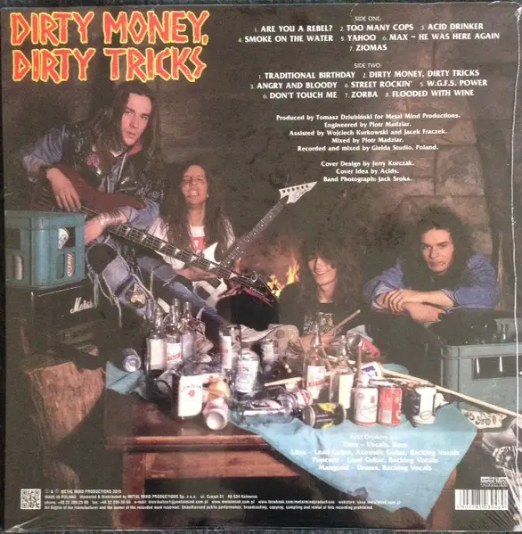 Acid Drinkers - Dirty Money, Dirty Tricks  (LP, Album, Reissue) - фото №2