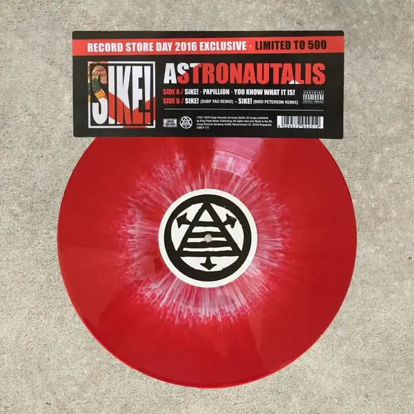 Astronautalis - Sike! (Красный, Белый, Брызги, 45 об/мин, EP, Record Store Day, Лимитированое)