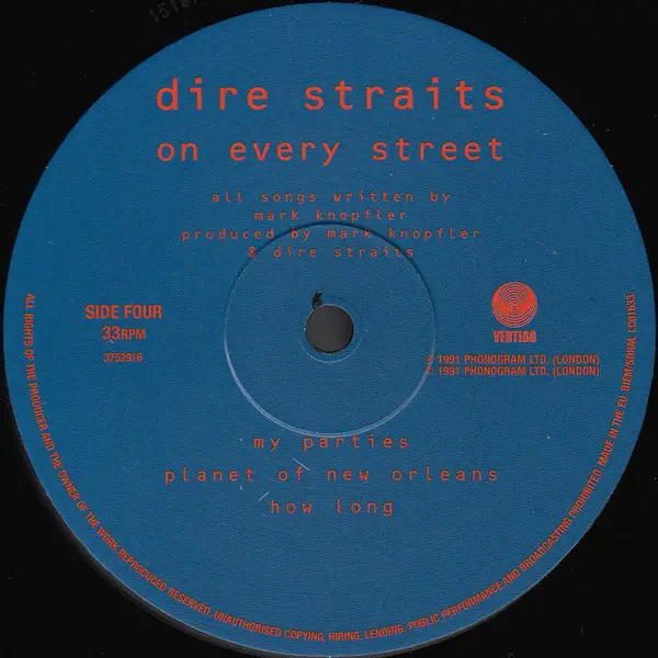 Dire Straits - On Every Street (2 пластинки, 180 грамм, Альбом, Переиздание, Ремастеринг) - фото №6