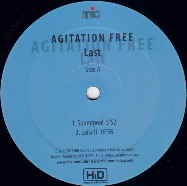 Agitation Free - Last (LP, Album, Reissue, Stereo) - фото №3