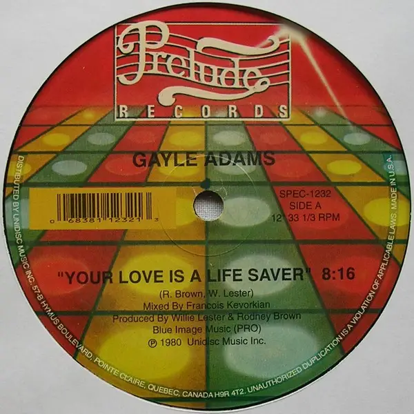 Gayle Adams - Your Love Is A Life Saver / Stretchin' Out / Love Fever (Reissue)