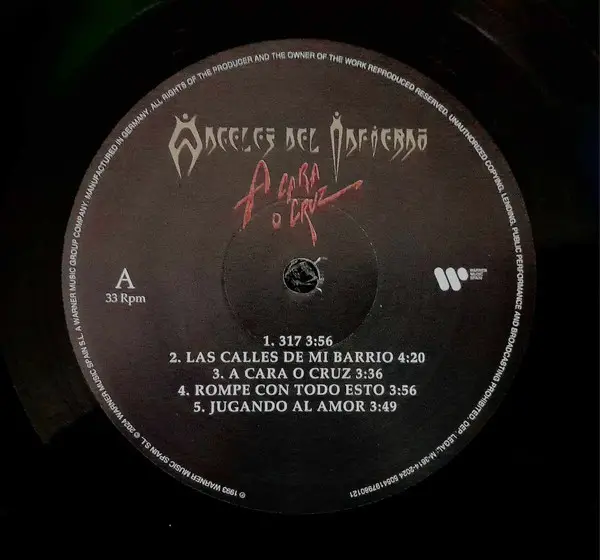 Angeles Del Infierno - A Cara O Cruz (Чёрный, Альбом, Переиздание, Дополнительная печать) - фото №6