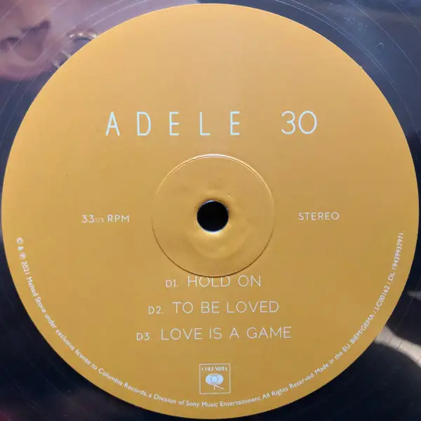 Adele - 30 (2 платівки, Clear, LP, Album, Stereo) - фото №6