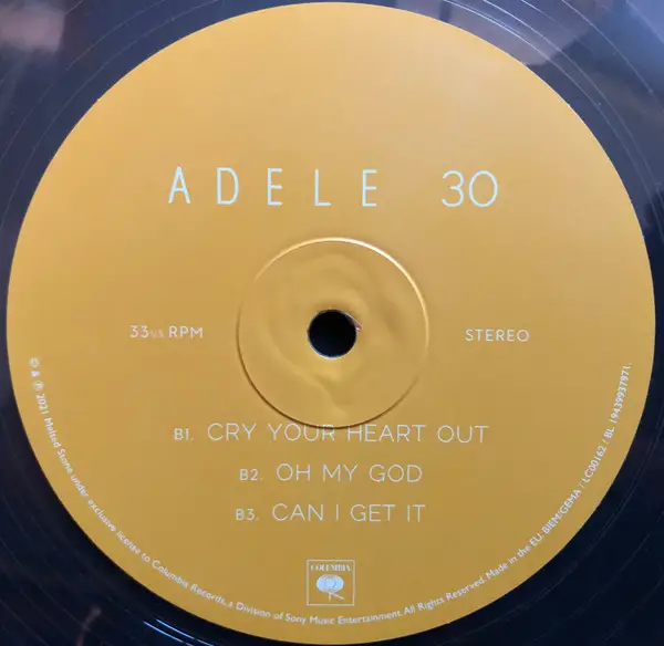 Adele - 30 (2 платівки, Clear, LP, Album, Stereo) - фото №4