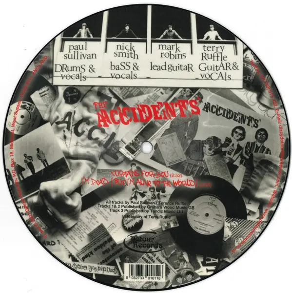 The Accidents - Blood Spattered With Guitars (EP, Reissue, Stereo) - фото №2