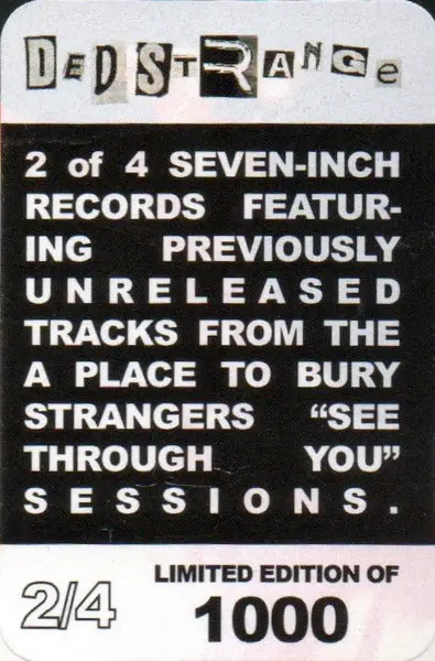 A Place To Bury Strangers - Chasing Colors / I Can Never Be As Great As You (White, Single) - фото №7