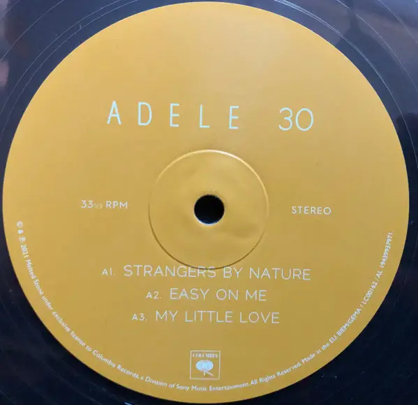 Adele - 30 (2 платівки, Clear, LP, Album, Stereo) - фото №3
