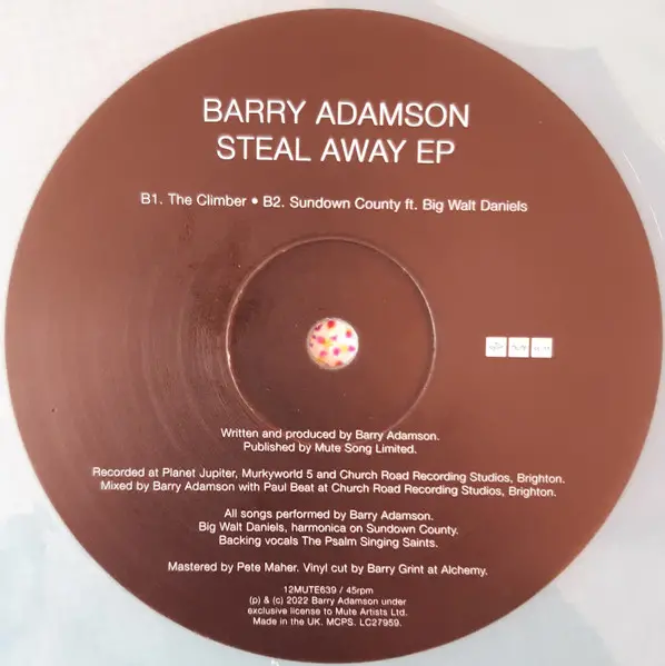 Barry Adamson - Steal Away EP (Blue, EP) - фото №5