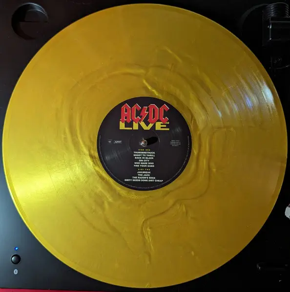 AC/DC - Live (2 пластинки, Gold, 180g, LP, Album, Reissue, Remastered) - фото №4