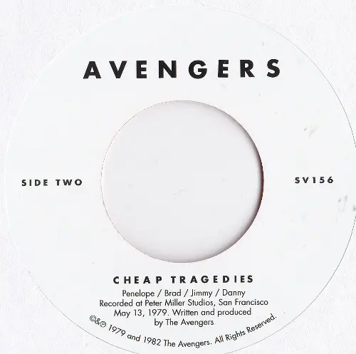 Avengers - The American In Me (Красный, Полупрозрачный, EP, Record Store Day, Лимитированое) - фото №5