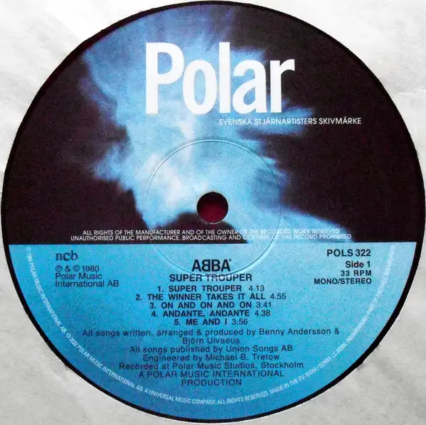 ABBA - Super Trouper (LP, Album, Reissue, Remastered) - фото №3