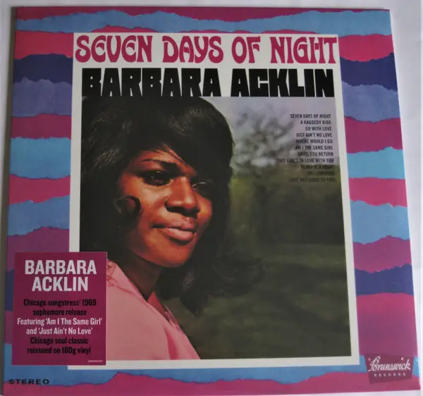 Barbara Acklin - Seven Days Of Night (LP, Album, Reissue)