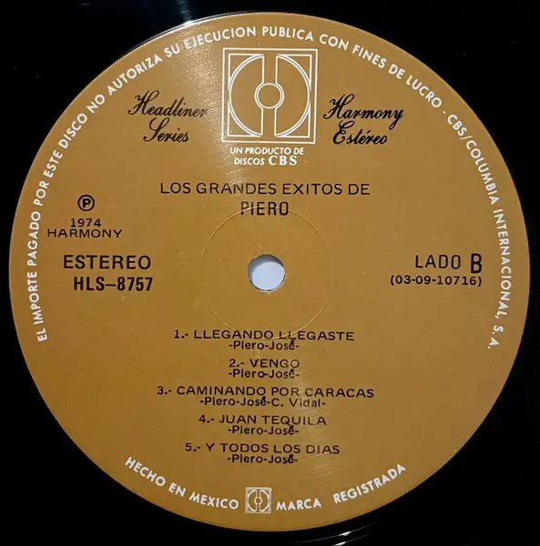 Piero - Los Grandes Éxitos De Piero (Сборник) - фото №4