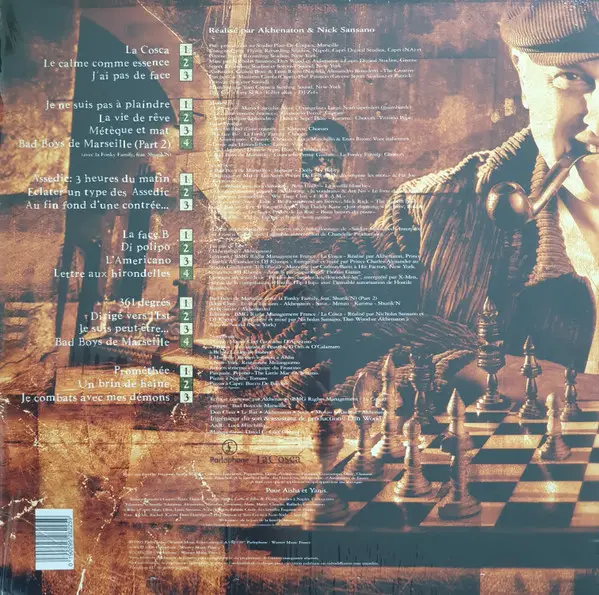 Akhenaton - Métèque Et Mat (3 платівки, 180 грам, Золотий, Альбом, Лимітоване, Перевидання, Ремастеринг) - фото №2