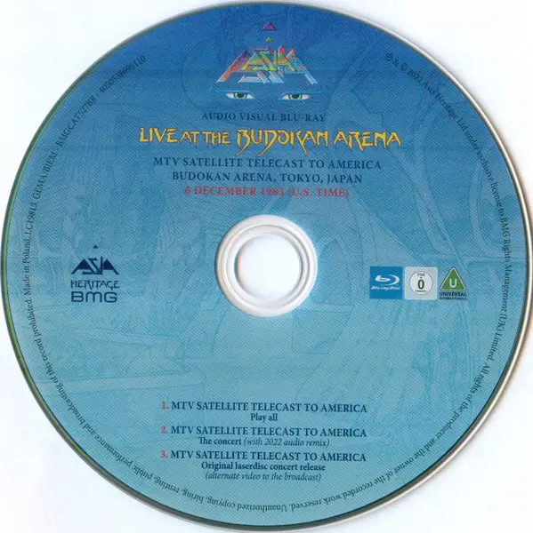 Asia - Live At The Budokan Arena Tokyo, Japan 1983 (2 платівки, Альбом, Deluxe видання, Лимітоване, Ремастеринг) - фото №16