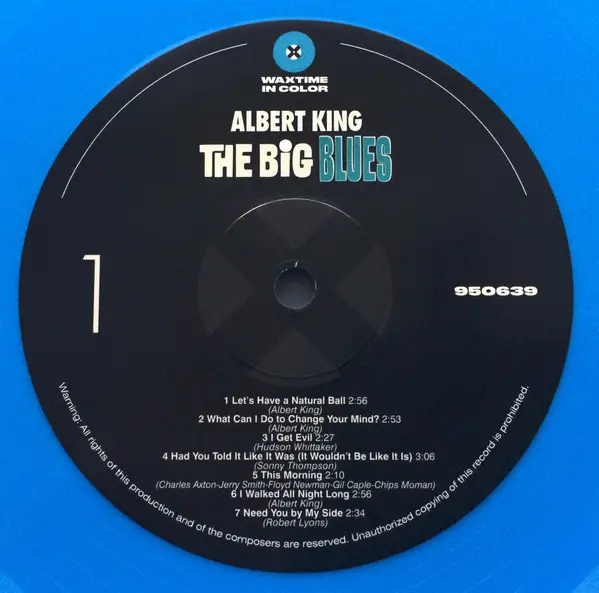 Albert King - The Big Blues (Синий, 180 грамм, Альбом, Лимитированое, Переиздание) - фото №3